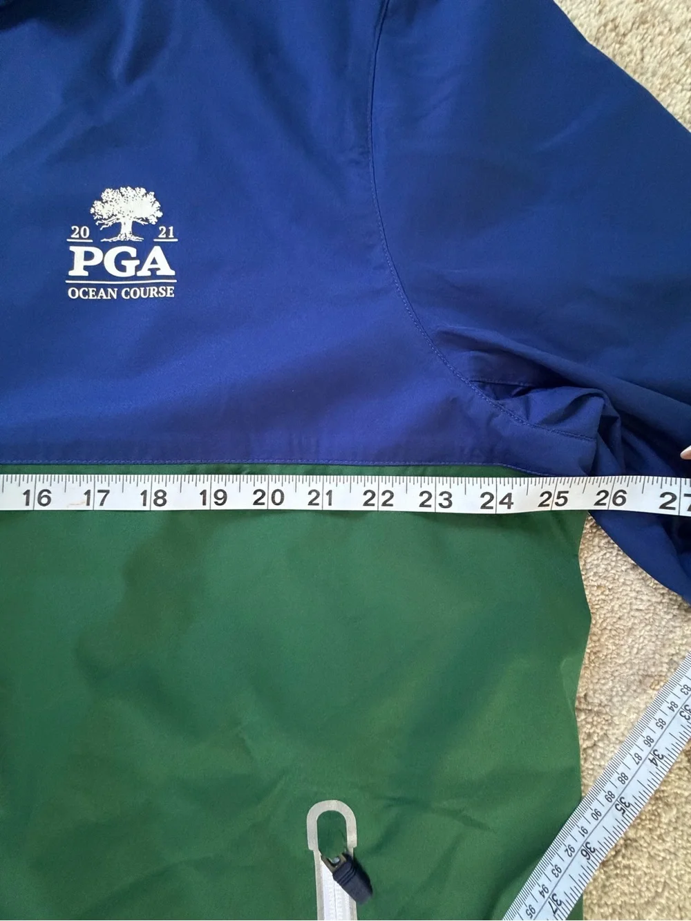 Polo by Ralph Lauren PGA Ocean Course Colorblock Windbreaker - Blue & Green